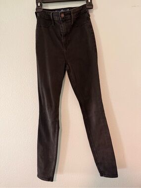 Hollister Black Women's Jeggings with Back Pocket Detail Size 0